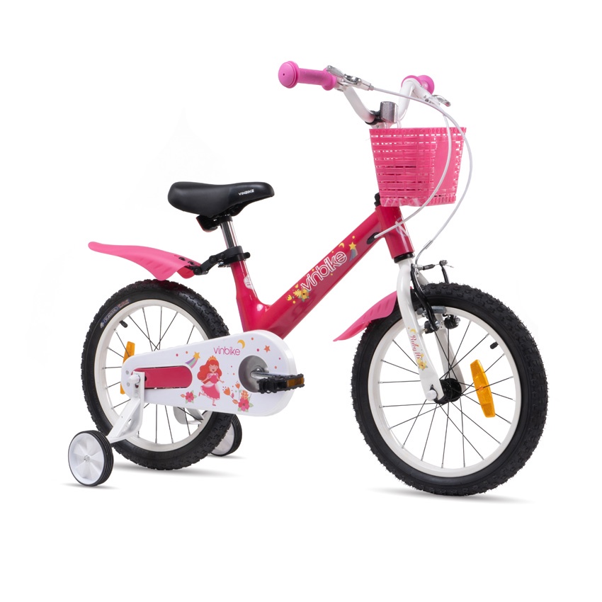 [FREESHIP] Xe đạp trẻ em Youth Vinbike Ruby 16 cho bé gái 4 đến 7 tuổi cao 1 mét - 1m2
