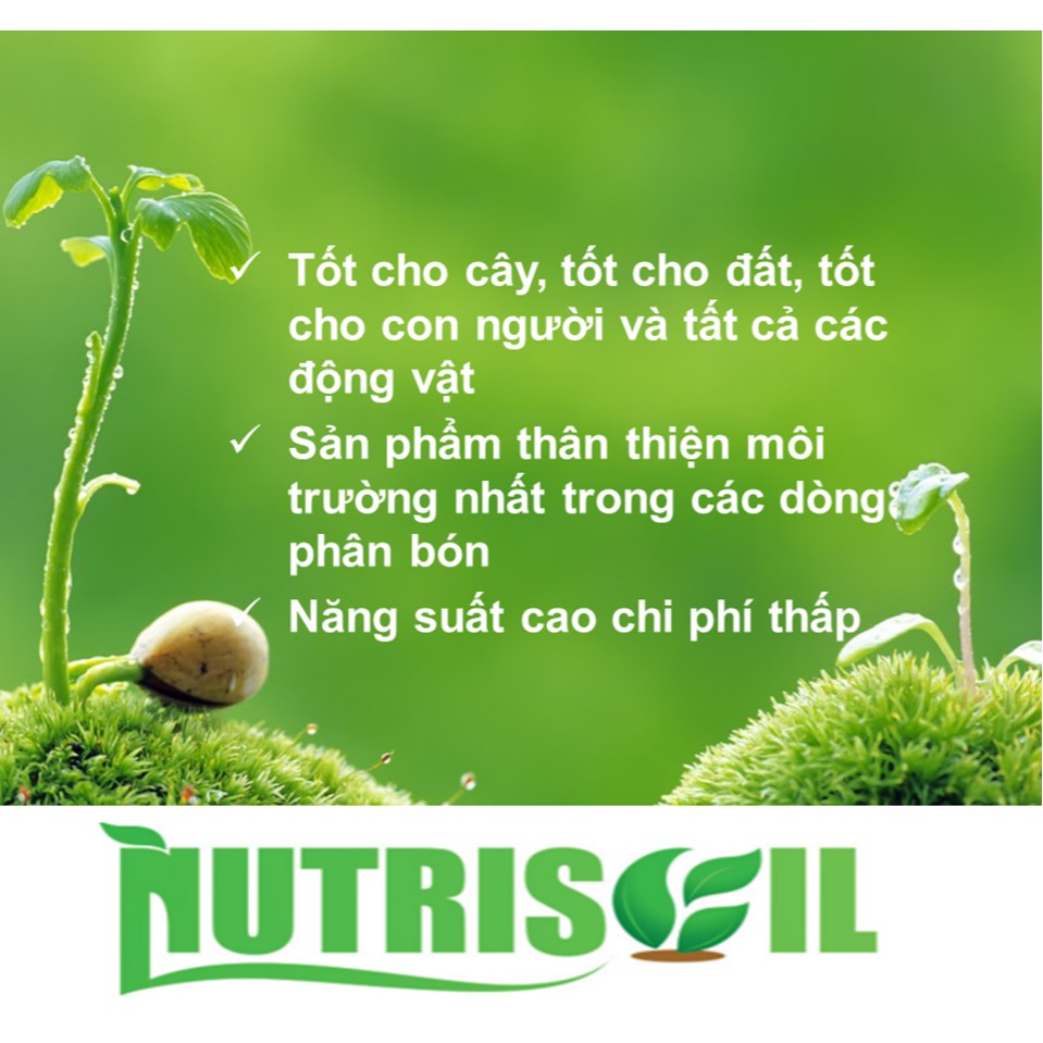 PHÂN THƠM HỮU CƠ THỰC VẬT - NUTRISOIL 1KG