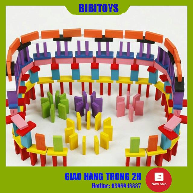 [GIÁ SP MỚI] Đồ chơi Domino màu 100 - 120 chi tiết cho bé
