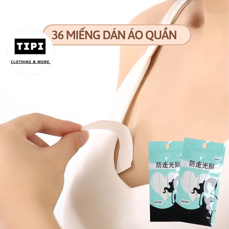 Set 36 băng dính thời trang cố định quần áo - Miếng dán chống trượt Unisex F2-05