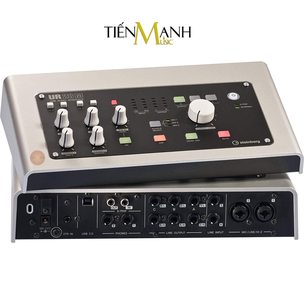 [Chính Hãng, Có Hàng] Soundcard Steinberg UR28M - Sound Card Bộ Thu Âm Thanh Và Livestream Audio Interface UR28