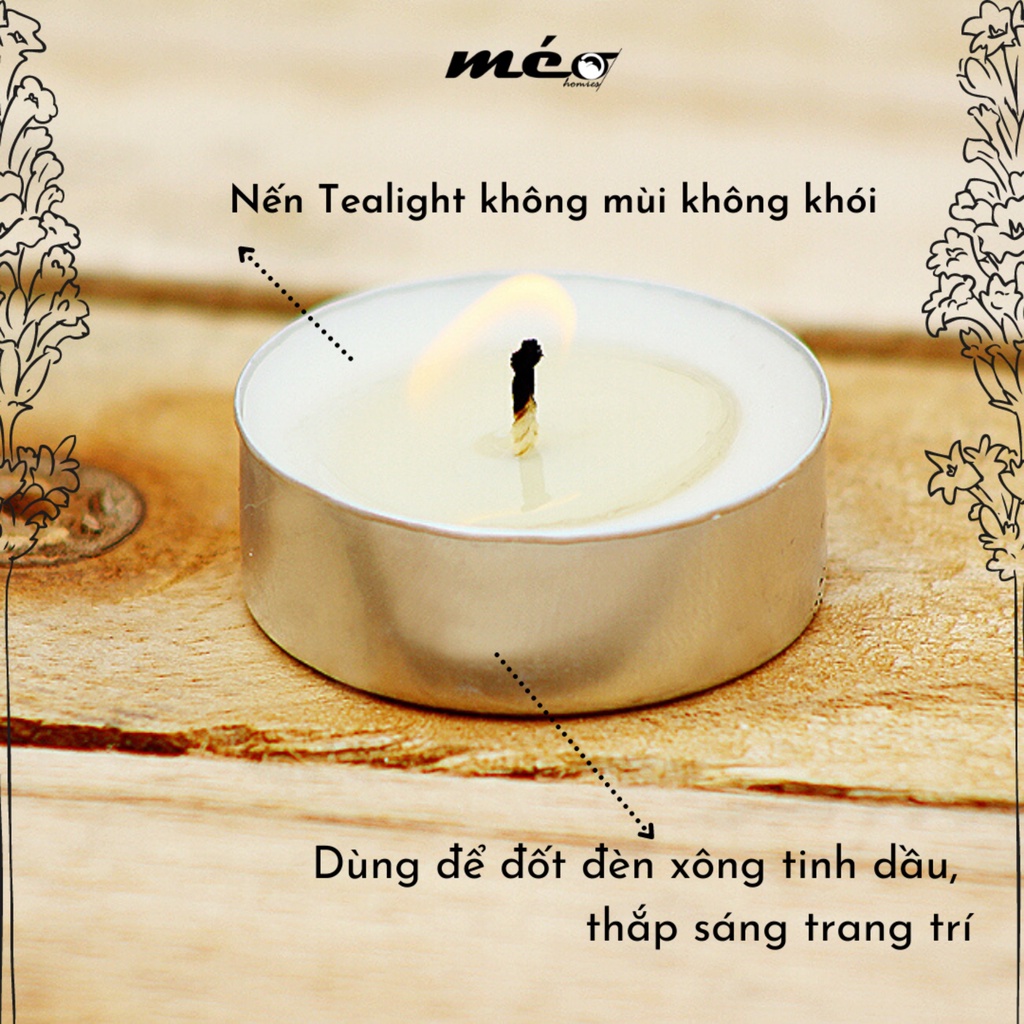 Nến Tealight không khói không mùi - Set 5 viên