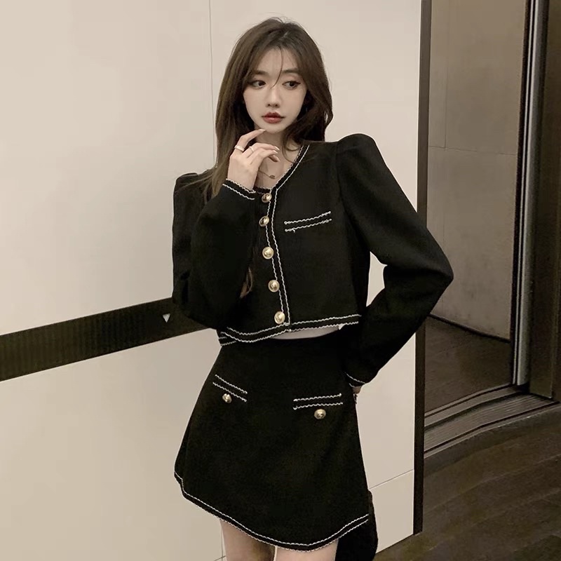 Set váy tweet tiểu thư