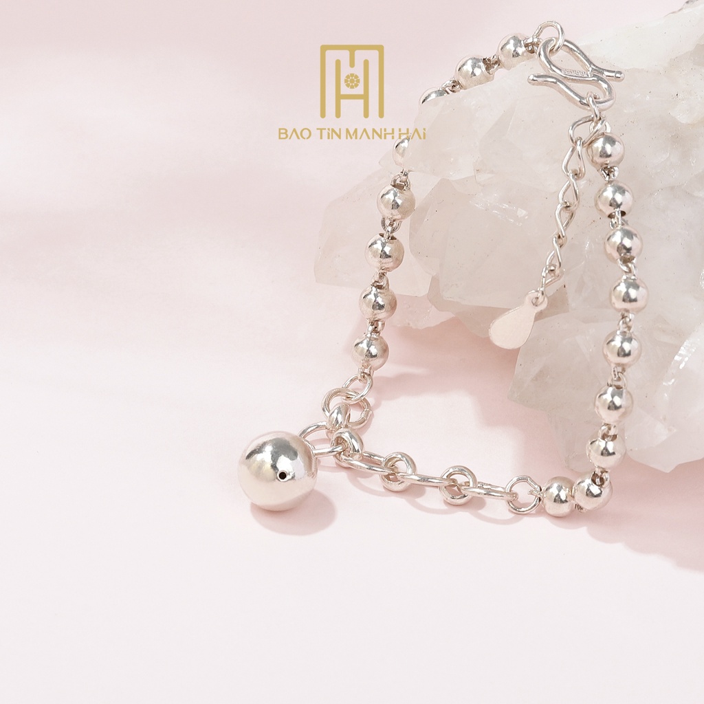 Lắc tay bi trẻ em bạc ta cao cấp sáng sáng bóng phong cách Kute LB01 Bảo Tín Mạnh Hải | BigBuy360 - bigbuy360.vn