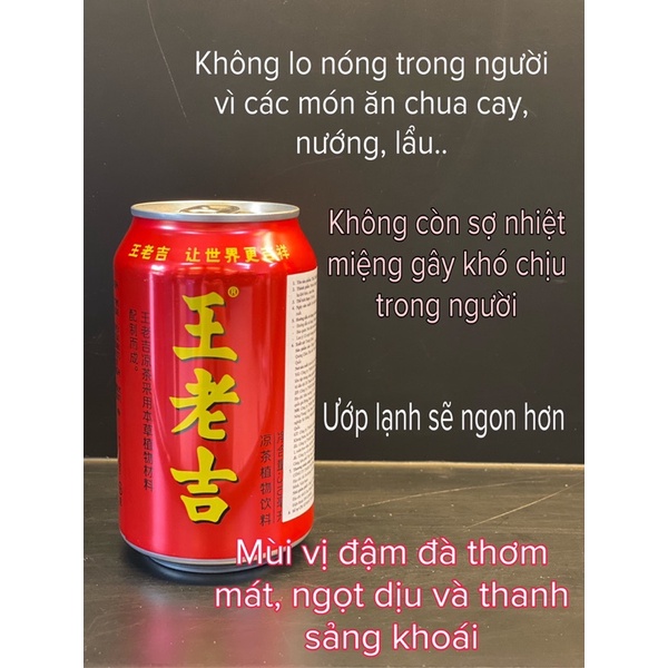 Trà Thảo Mộc Vương Lão Cát  - 1 thùng 24 lon hàng công ty