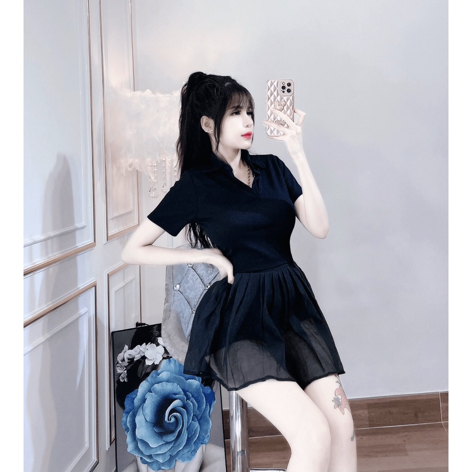 [ HOT TREND ] SET ÁO GÂN/ VÁY VOAN, XINH CỰC, CHẤT VẢI XỊN XÒ, MÀU SẮC DỄ PHỐI ĐỒ UP