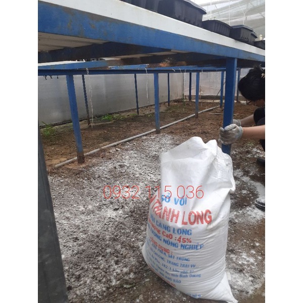 Bao 24-25kg Vôi Bột Nông Nghiệp Tân Thành Long, CaO 45%, Bón Cây, Khử Phèn, Sát T.rùng, Cải Tạo Đất, Ao Chuồng, ....