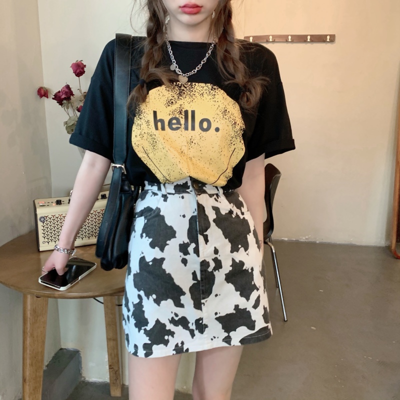 Chân Váy Chữ A Lưng Cao In Họa Tiết Xinh Xắn Dành Cho Nữ | BigBuy360 - bigbuy360.vn