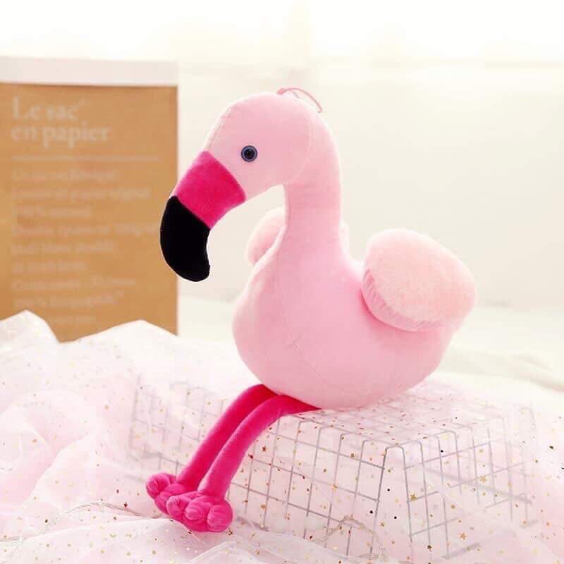 Thú nhồi bông chim hồng hạc đáng yêu mềm mịn siêu cute Flamingo