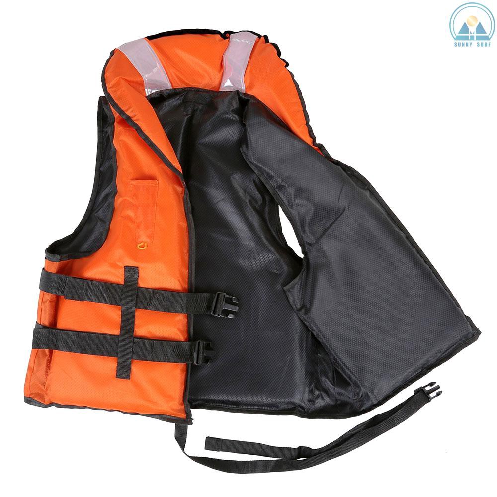 Sunny☀ Lixada Professional Polyester Adult Safety Life Jacket Survival Vest Swimming Boating Drifting with Emergency Whistle