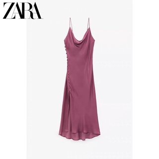 (Sẵn) Váy lụa 2 dây midi Zarraa dư sịn, 5mầu