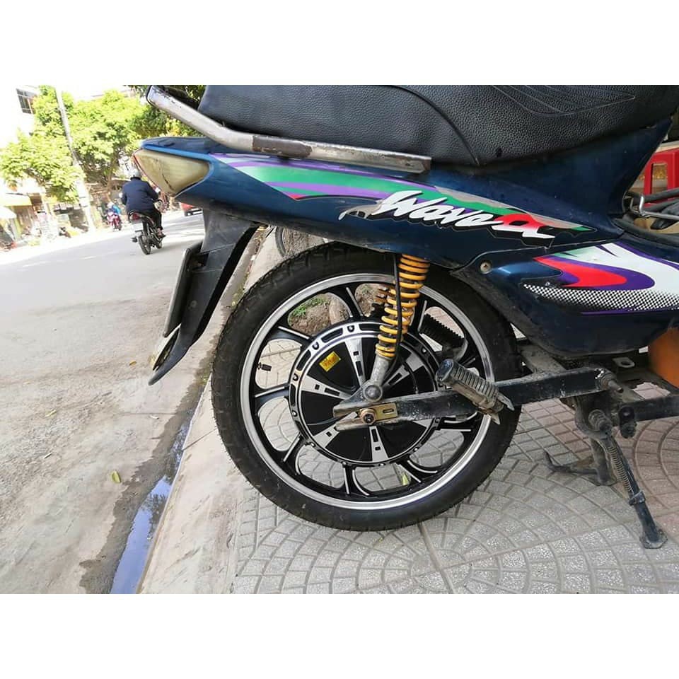 Động cơ bánh đúc lắp xe máy, thay thế hoặc lắp cùng với máy xăng, chế xe máy thành xe điện lai