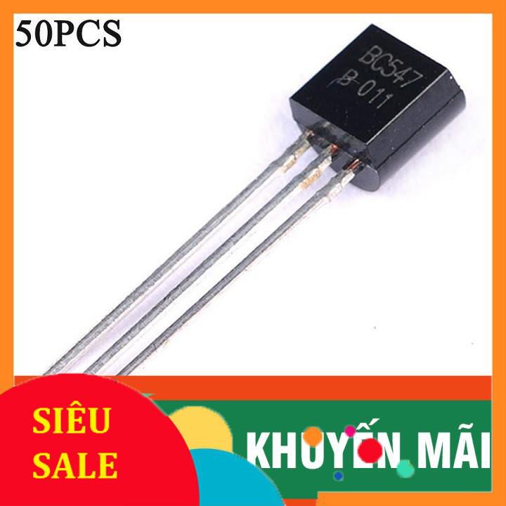 Gói 50 Con Transistor BC547 TO-92 NPN 0,1A 50V