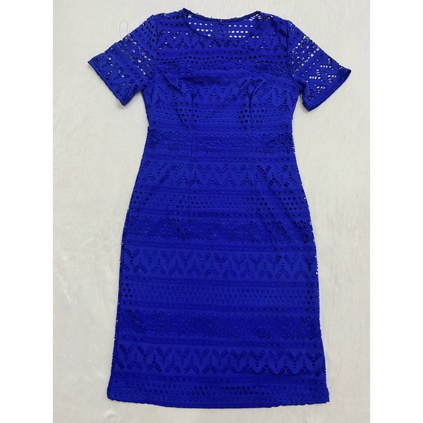 Đầm ren xanh tay ngắn Shelby & Palmer (Size 12) - Thanh lý vnxk