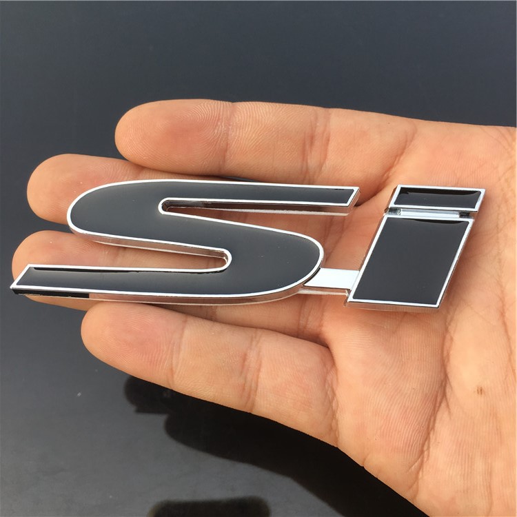 Hình dán kim loại kiểu logo trang trí xe hơi Honda Civic