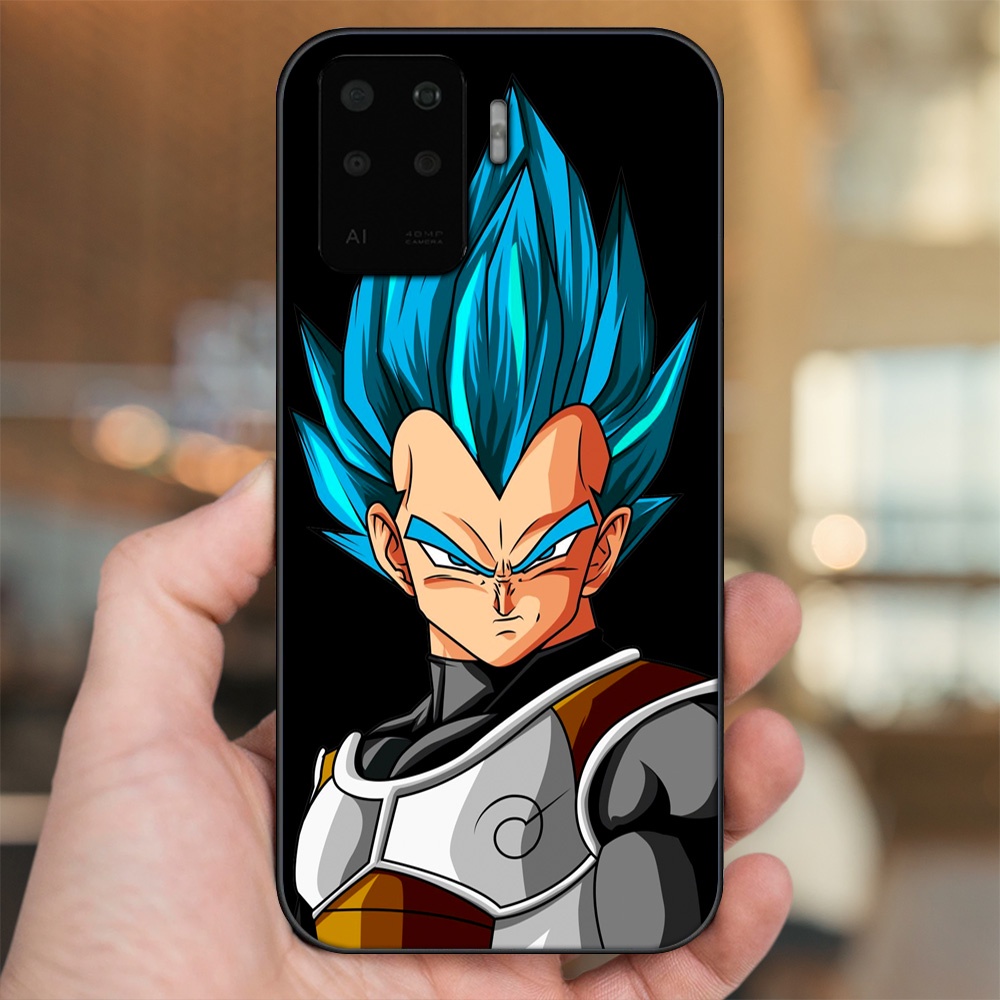 Ốp lưng Oppo A94 viền đen in hình Vegeta Dragon Ball