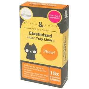 LÓT KHAY VỆ SINH RUFUS &amp; COCO  ELASTICISED LITTER TRAY LINERS