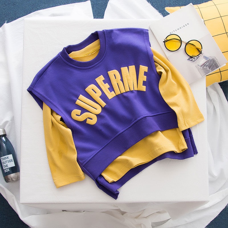 Set Đồ Thiết Kế Mới Thời Trang Mùa Xuân Thu Theo Phong Cách Hàn Quốc Cho Bé Trai