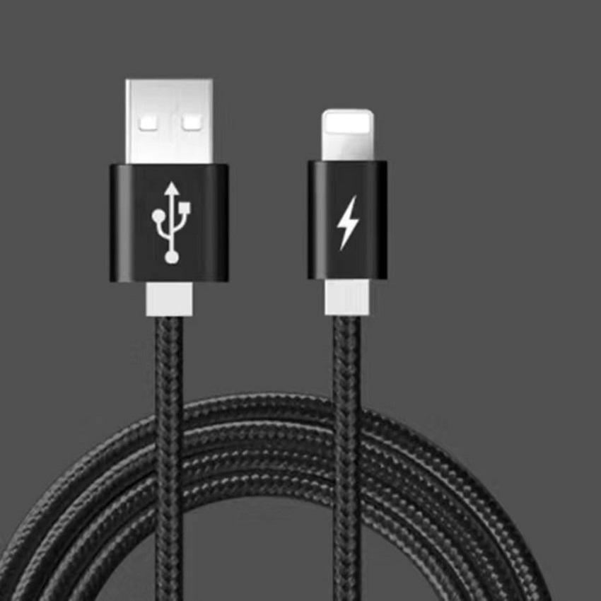 Dây Cáp Sạc ,dây sạc  Cổng Micro USB Type C Lightning  80cm  thiết kế dây bện dù cho điện thoại androi , iPhone