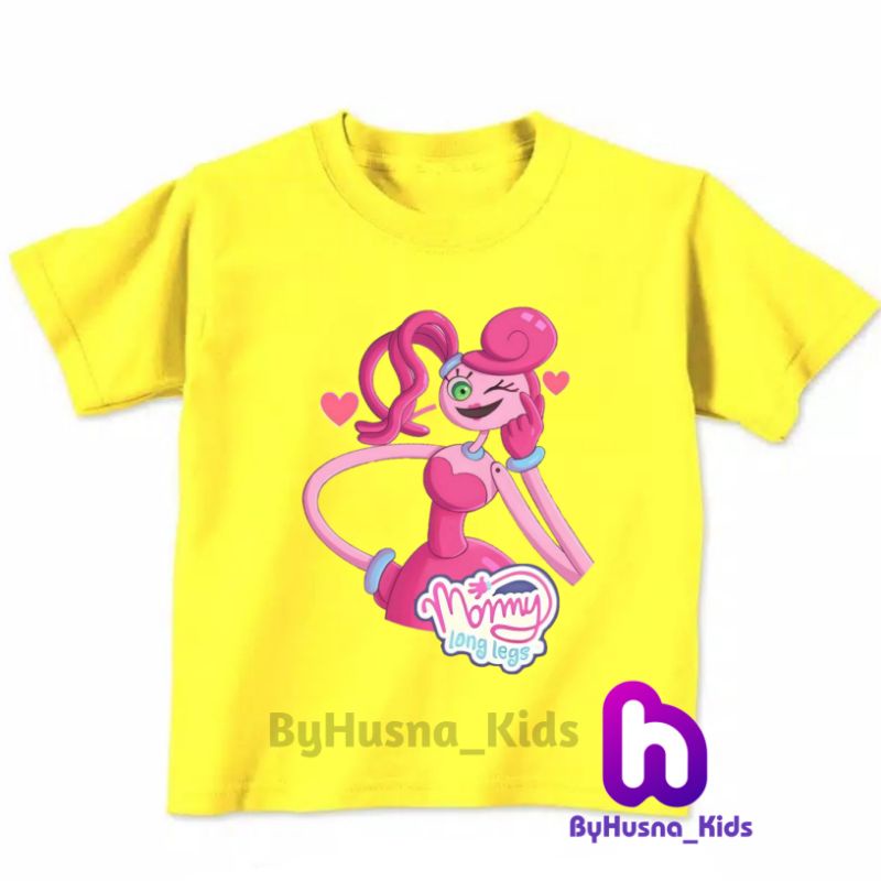 Áo thun cho bé trai và bé gái in hình Mommy LONG LEGS dễ thương, chất liệu cotton mềm mịn thoáng mát NTShirt 02