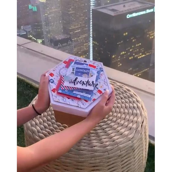 THÁP TÌNH YÊU_AWAY WE GO (19.5x19.5x13cm_Free Ship) Love Box_Hộp Quà Tình Yêu | BigBuy360 - bigbuy360.vn