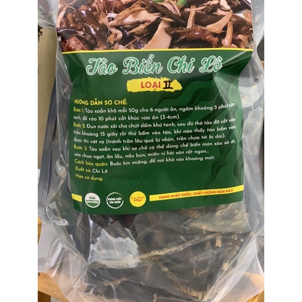 Tảo xoắn Chi lê loại 2 (500g)