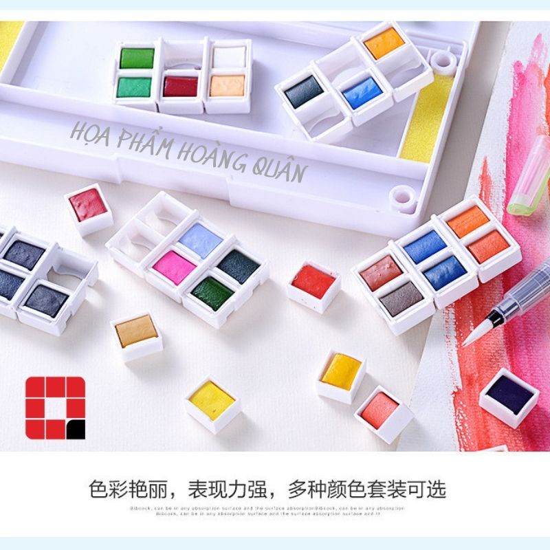 Màu nước dạng viên nén SUPERIOR 12/18/24/36/48 màu