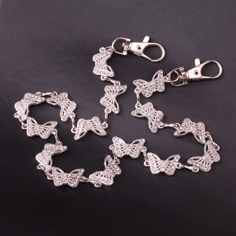 Youyo Dây Xích Một Lớp Hình Bướm Kèm Dây Xích Đeo Thắt Lưng Dạng Xích Goth Cho Nữ