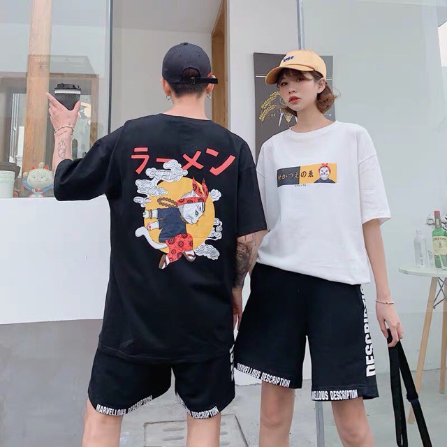 Áo thun tay lỡ UNISEX thỏ lão đại A024