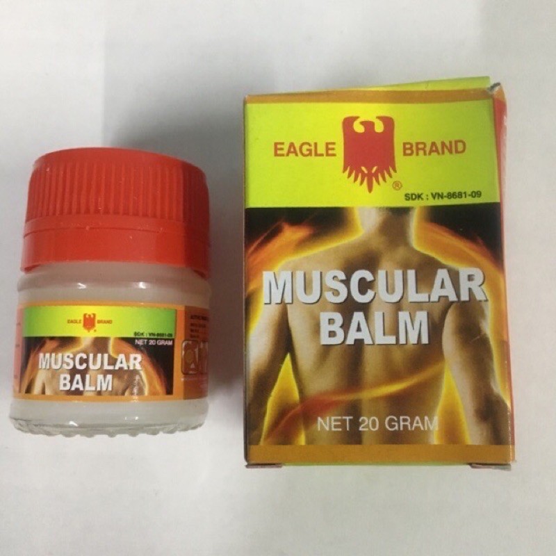 Dầu cù là Con Ó - Eagle Brand Muscular Balm 20 gram (nhập khẩu: vimedimex bình Dương )( Indonesia )