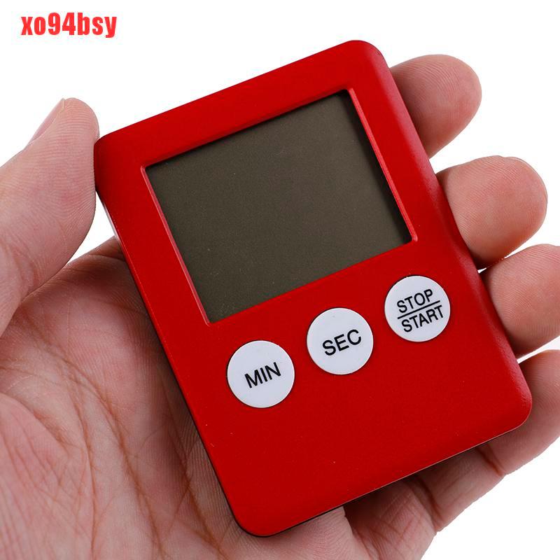 [xo94bsy]Digital Timer Reminder Alarm LCD Cooking Clock Kitchen Count-Down Up Loud