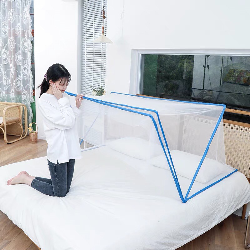 Màn Chụp Tự Động - Mùng Chụp Tự Bung 1m6- 1m8-2m Cao Cấp