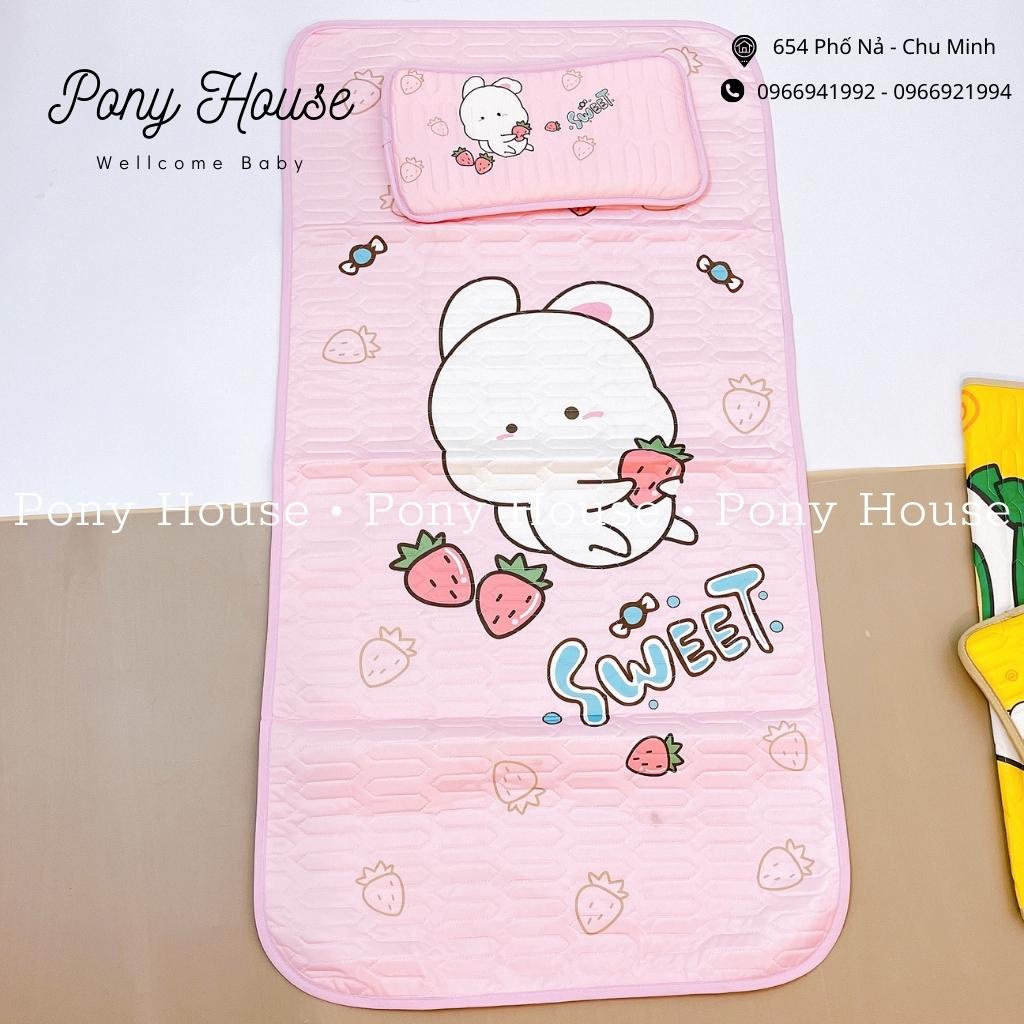 Chiếu Điều Hòa Cao Su Non Tặng Kèm Gối Cho Bé, Chiếu Cao Su Non 5D Thoáng Mát Cho Bé Từ Sơ Sinh