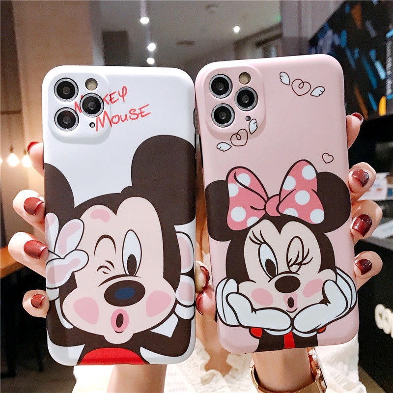 Ốp Điện Thoại Hình Chuột Mickey Minnie Cho iPhone 14 Pro Max 13 Pro Max 12 Pro Max 12 Mini 11 Pro Max 7 8 Plus SE 2020 X Xs Max XR