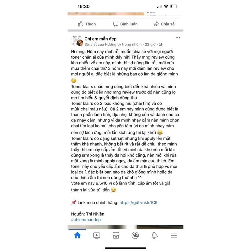 Toner Giảm Viêm, Dưỡng Ẩm KLAIRS - Hàng Chính Hãng