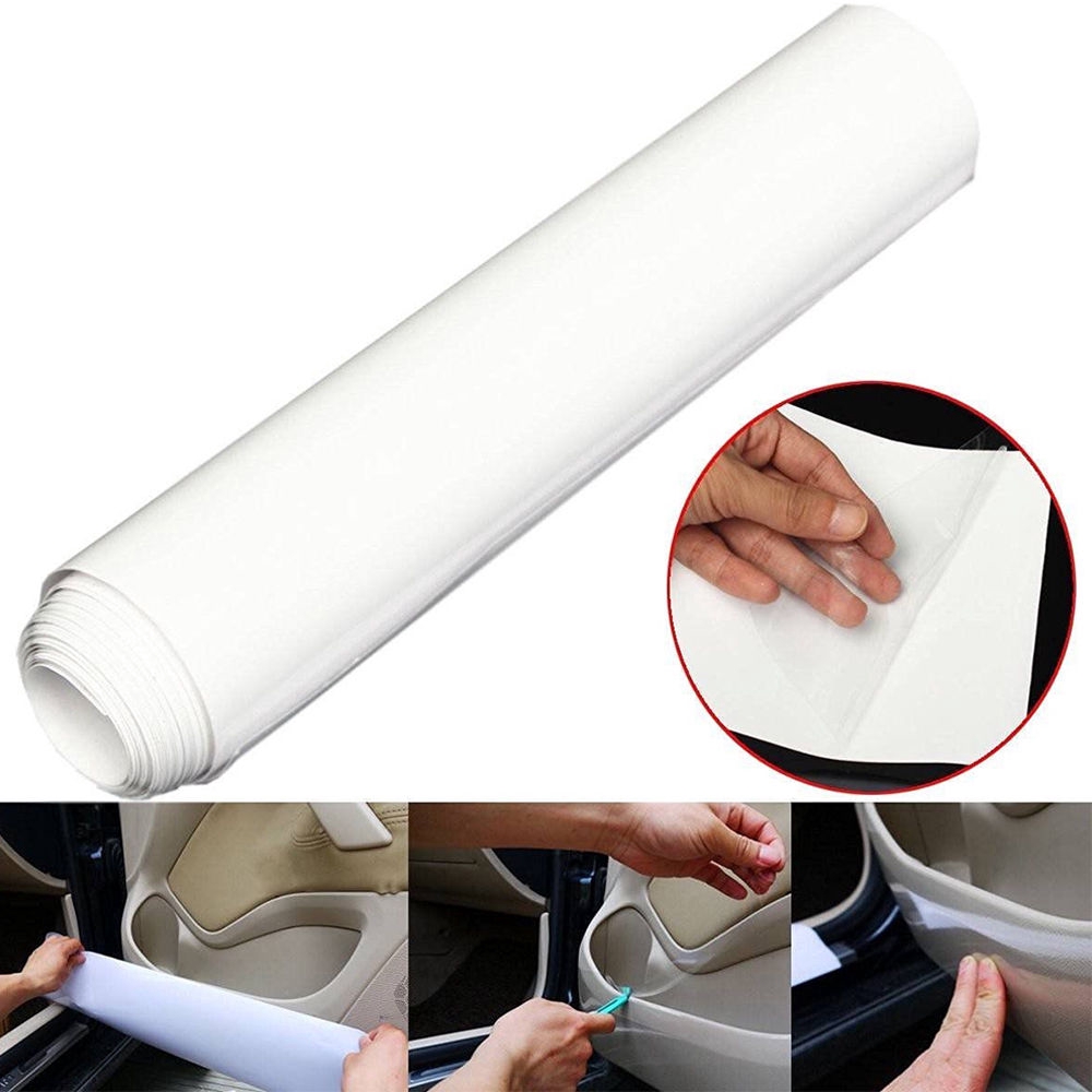 Miếng dán bảo vệ cửa xe hơi trong suốt chống trầy xước 20cm x 200cm tiện lợi