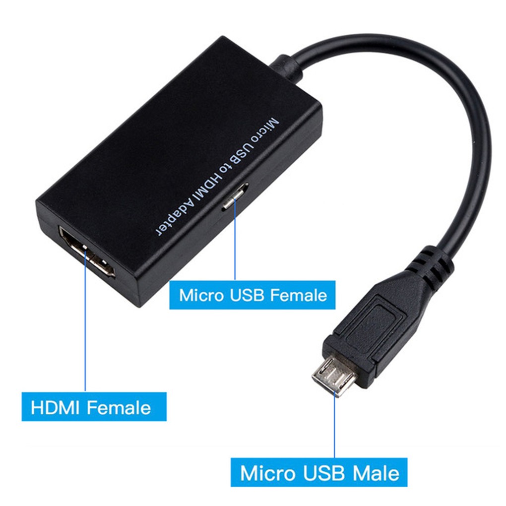 Cáp Chuyển Đổi Micro Usb Sang Hd S2 5p Hdtv Cho Máy Chiếu