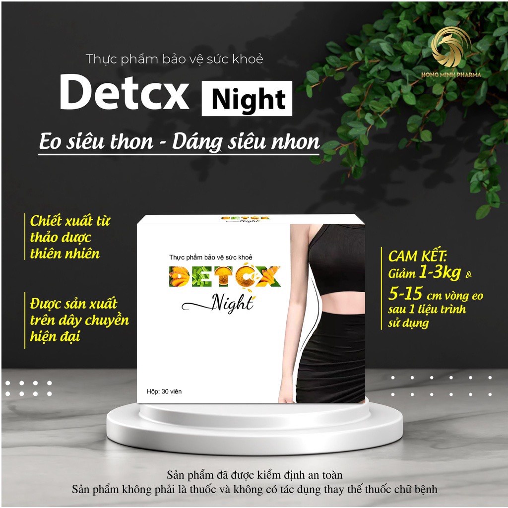 Detox Night giảm mỡ bụng chuyên sâu - Hàng Chính Hãng bao check mã vạch - Bác sĩ Hạnh