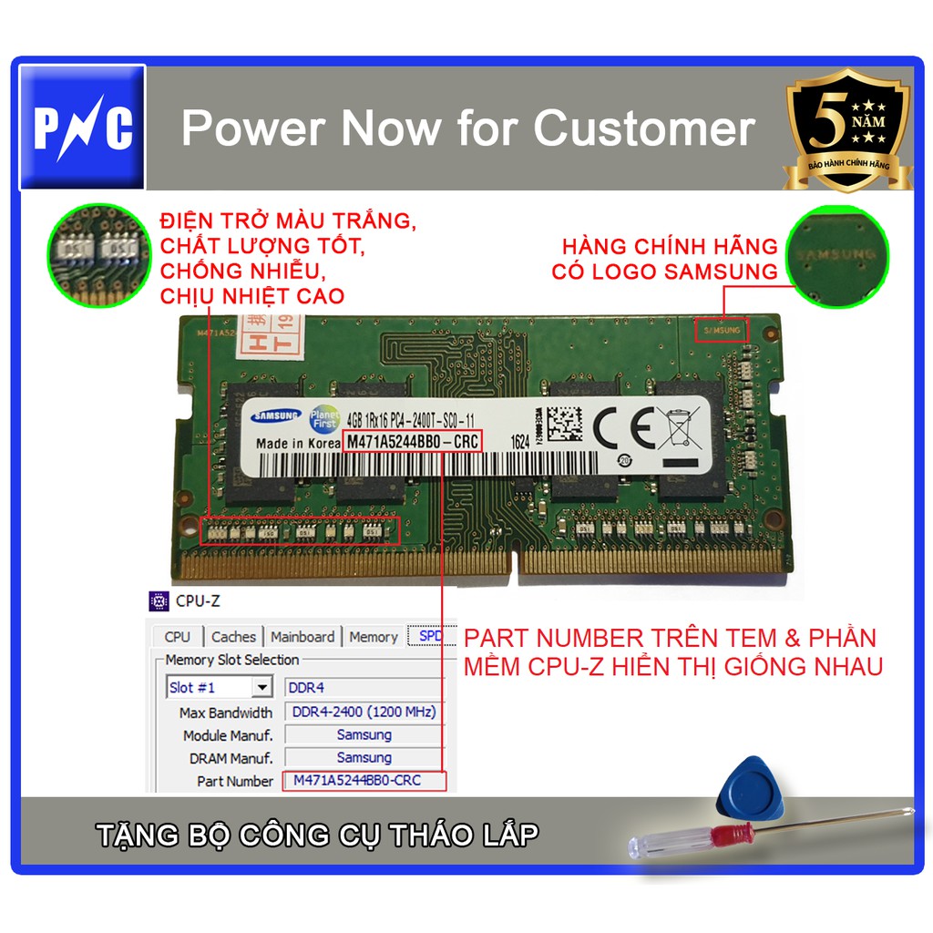 3 NGÀY XẢ KHO Ram Laptop CHÍNH HÃNG Samsung/SK hynix DDR4 4GB/8GB BUS 2400, BH 5 năm | BigBuy360 - bigbuy360.vn