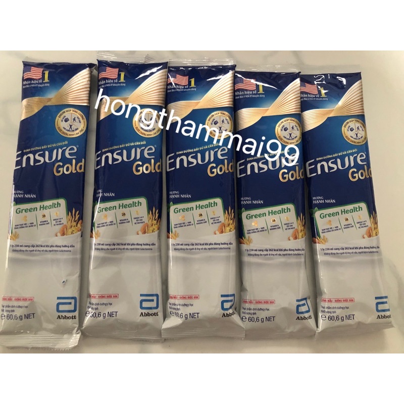 Sữa ensure gold hạnh nhân gói 60,6g