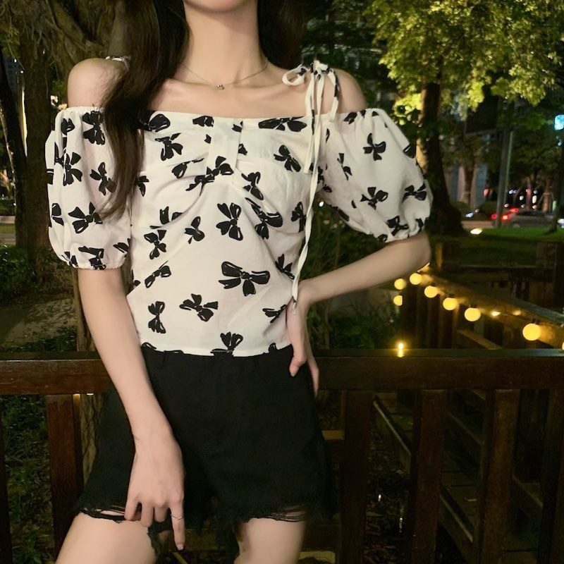 Áo VảI Chiffon Cổ Chữ V Phong CáCh Retro Cho Nữ