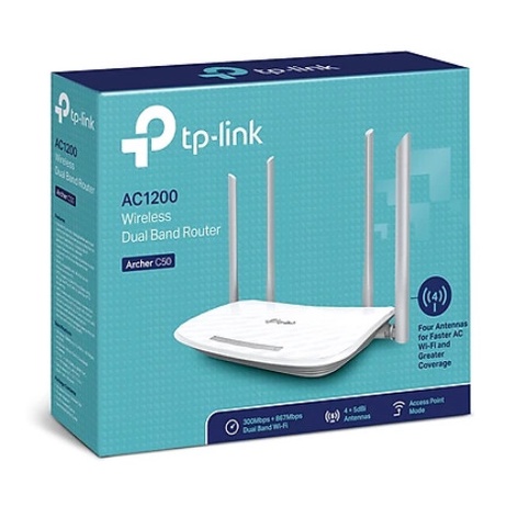 Bộ phát wifi TP-Link Archer C50 Wireless AC1200Mbps - Hàng chính hãng