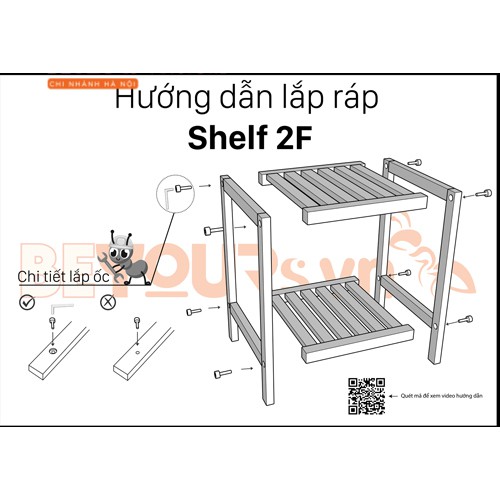 Kệ Vuông 2 Tầng BEYOURs Shelf 2F Nội Thất Kiểu Hàn