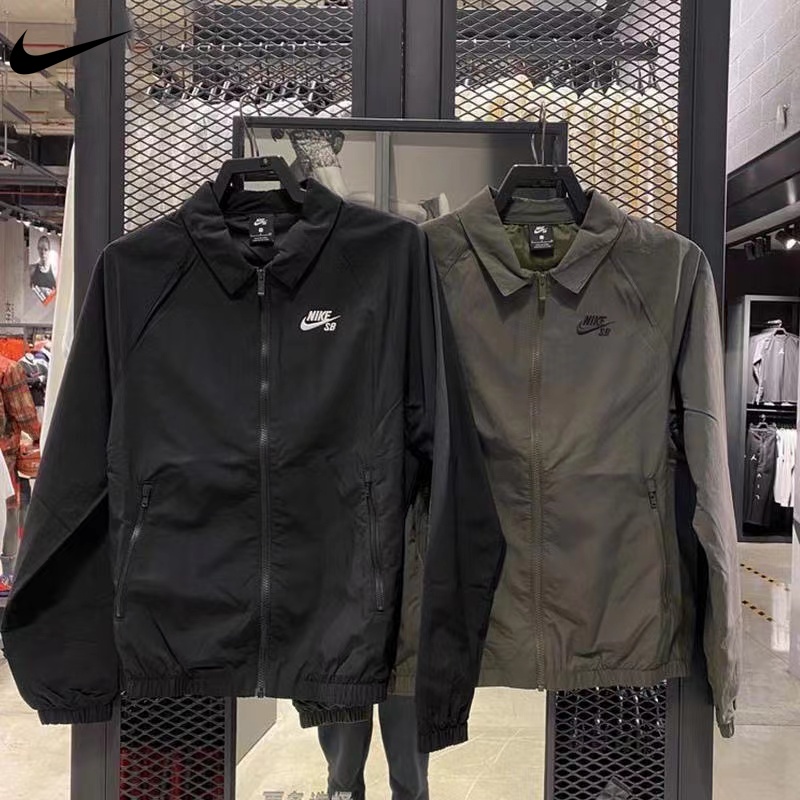 Áo Khoác Bomber Thêu Logo N IKE Counter Chính Hãng Có Khóa Kéo Thời Trang Cho Nam Và Nữ
