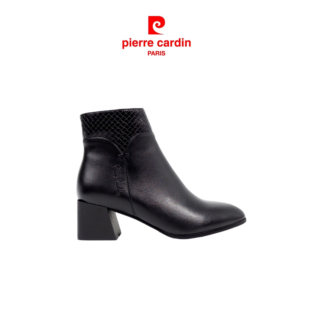 [NEW ARRIVAL] Giày Boots Nữ Windy, Chất liệu Da PU, Khóa cạnh, Độ cao 5cm, Cổ cao 18cm Pierre Cardin - PCWFWSF 157