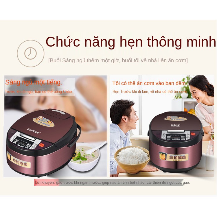 Nồi cơm điện Suporo chính hãng 6 lít gia đình dung tích lớn thông minh đa năng 3L5L4L 7-8 người 10