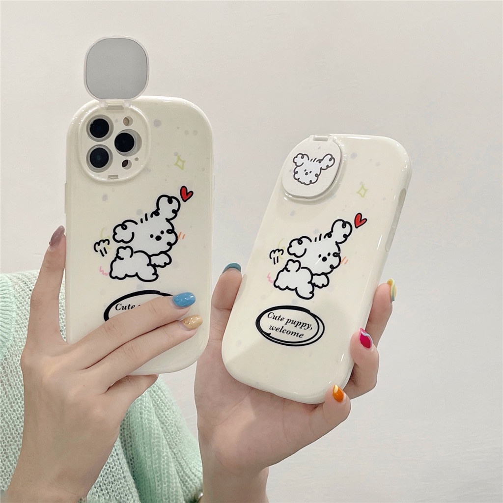 Ốp Điện Thoại TPU Dẻo IMD Tráng Gương Có Giá Đỡ Cho iphone Case 13 Pro Max 12 Pro Max