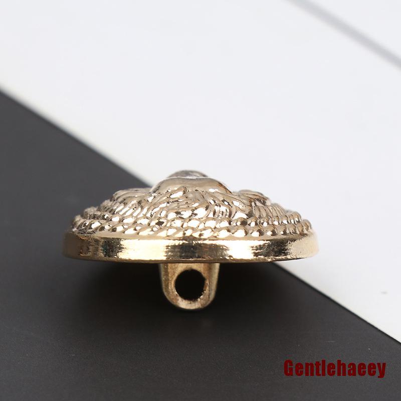 Bộ 10 Nút Áo Kim Loại Hình Sư Tử