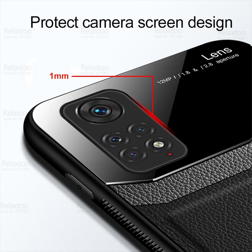 Ốp Điện Thoại Da Viền Silicon Dẻo Thời Trang Chống Sốc Cho Xiaomi Redmi Note 11 Pro 5G Redmi Redmy Note11 11Pro 11S 4G