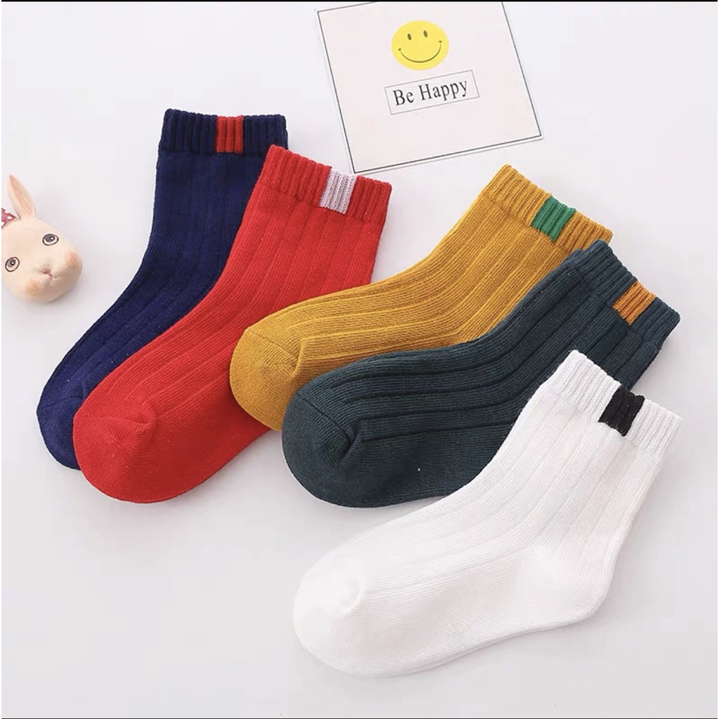 [ SIÊU RẺ ] COMBO 5 ĐÔI TẤT/VỚ CHO TRẺ EM 6-12T COTTON MỀM MẠI HÌNH ẢNH KUTE